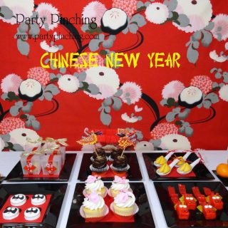 Chinese New year party ideas, Chinese new year table, Lunar new year celebration, Chinese New year dessert food ideas, cute food, fun food for kids, Chinese new year party ideas for kids