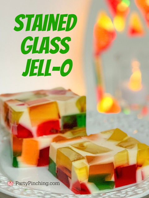 stained glass jello squares, best easy jello dessert ideas, easy broken glass jello, lime strawberry lemon orange sweetened condensed milk jello dessert, best jello dessert ideas for the holidays, christmas jello recipe, best easy christmas holiday jello recipe